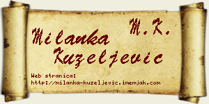 Milanka Kuzeljević vizit kartica